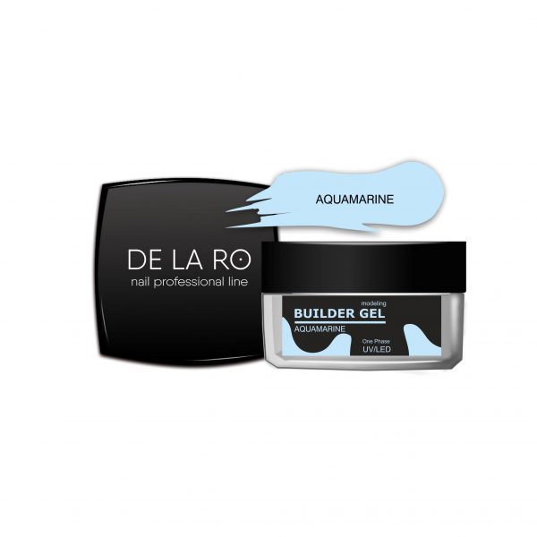 DeLaRo Моделирующий однофазный гель Builder Gel- Aquamarine 15 гр
